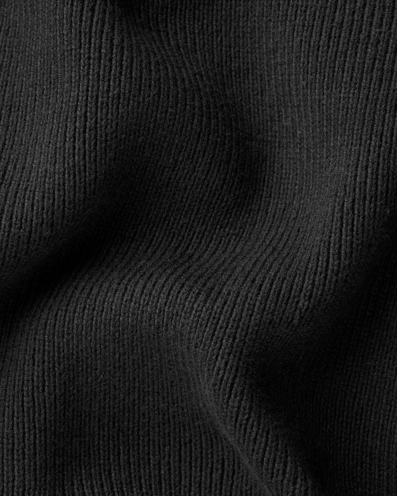 soft knit crewneck black