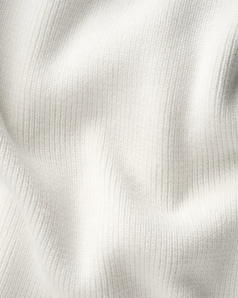 soft knit crewneck white