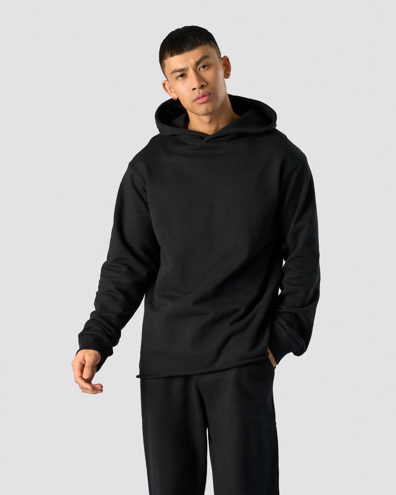 unified hoodie print black