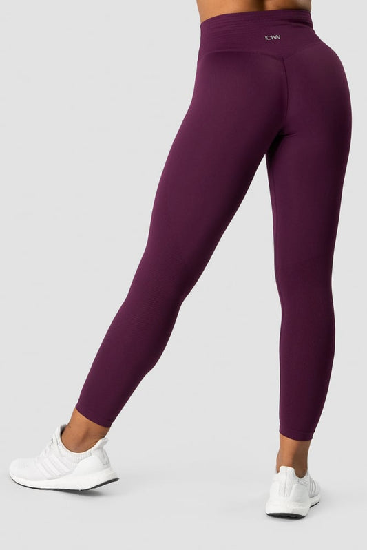 define seamless v-shape tights purple