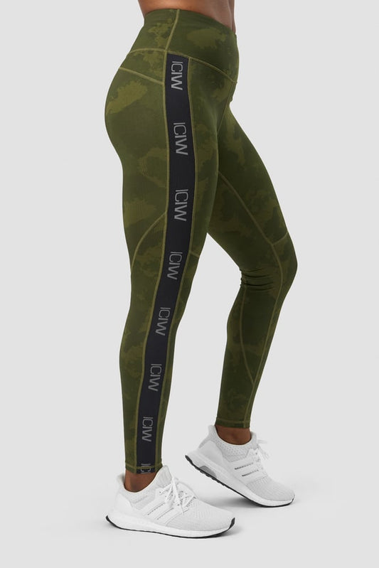 ultimate training tights wmn green camo