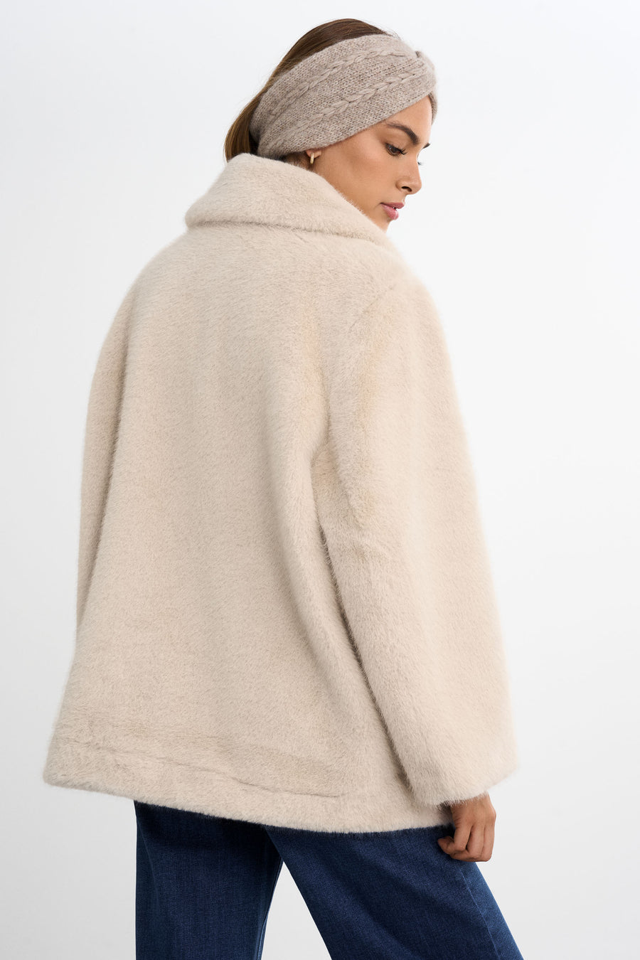 Courchevel Fuskpälsjacka · Beige