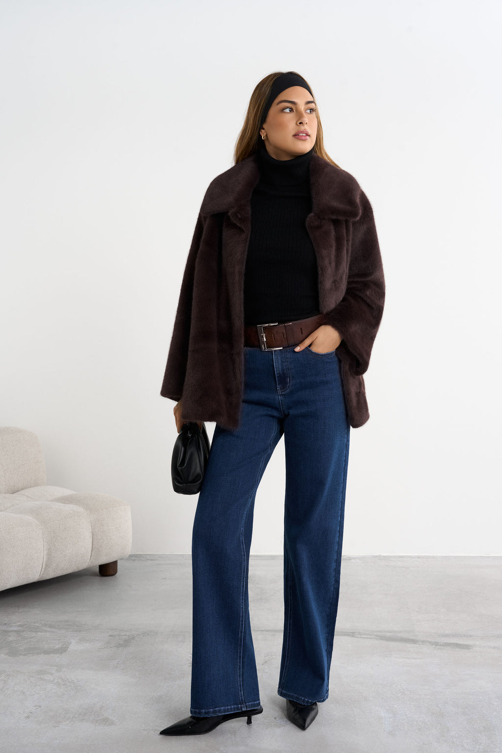 Courchevel Faux Fur -takki