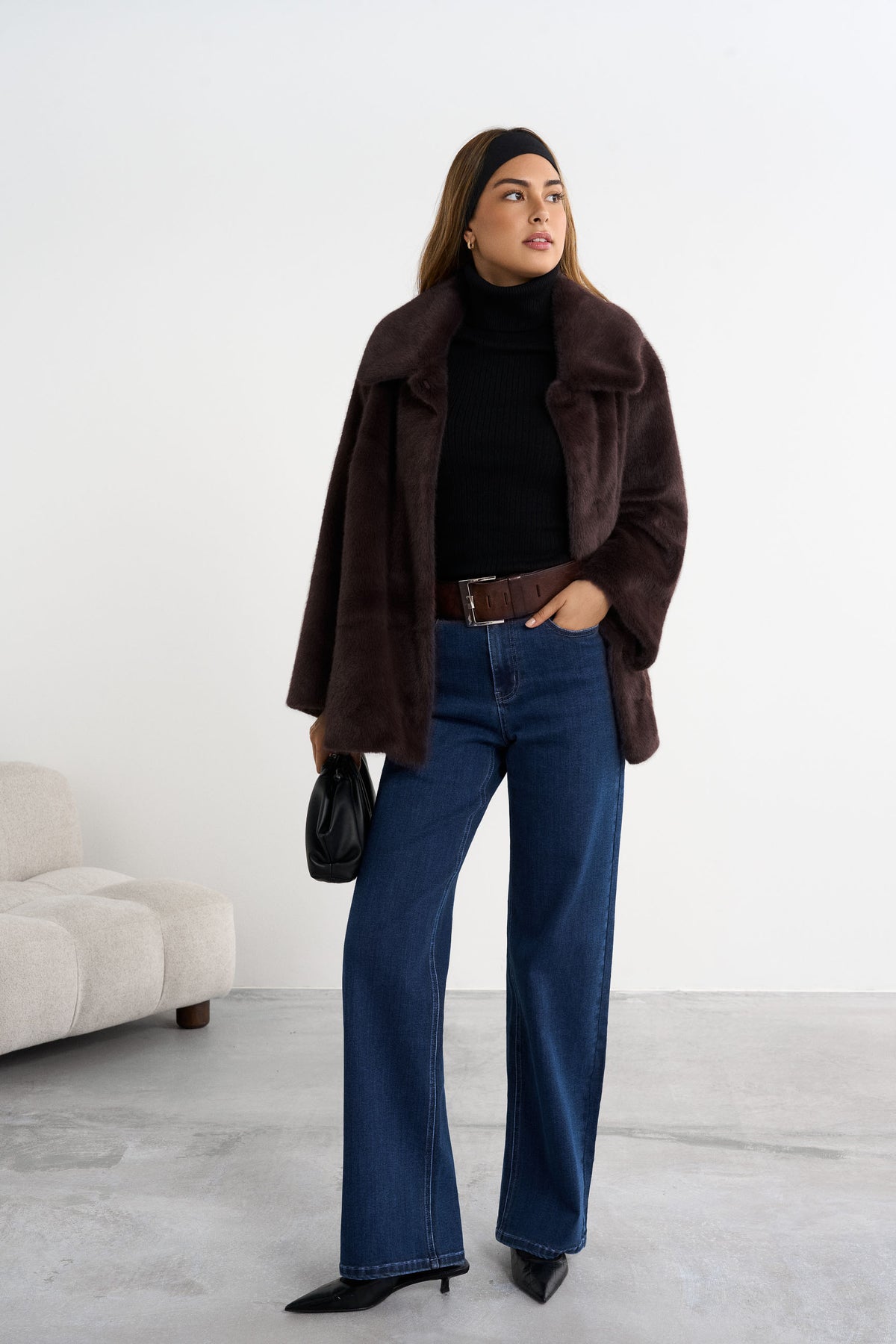 Courchevel Faux Fur -takki