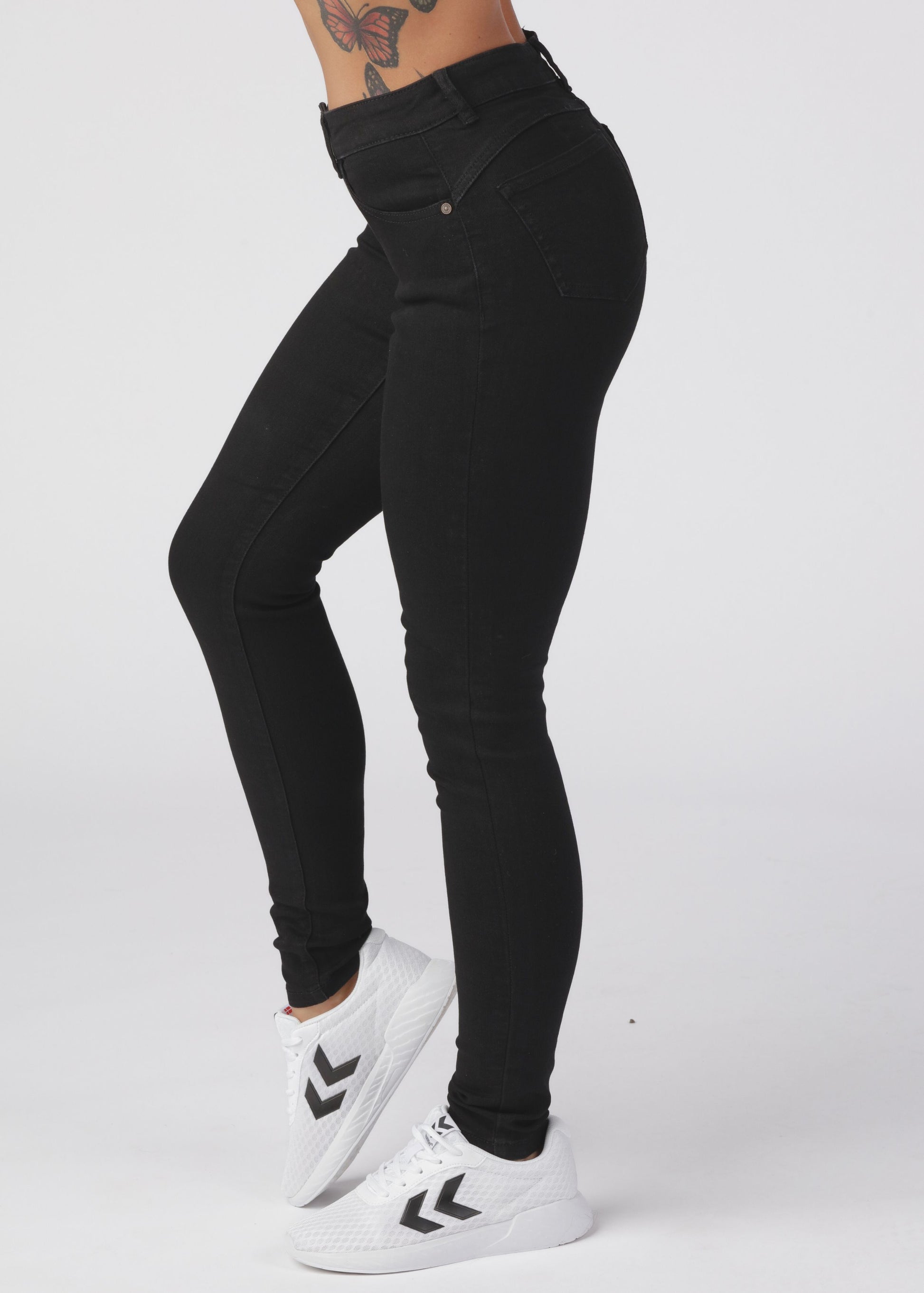Jen Shaper Jeans - Black Denim - for kvinde - NOISY MAY - Jeans