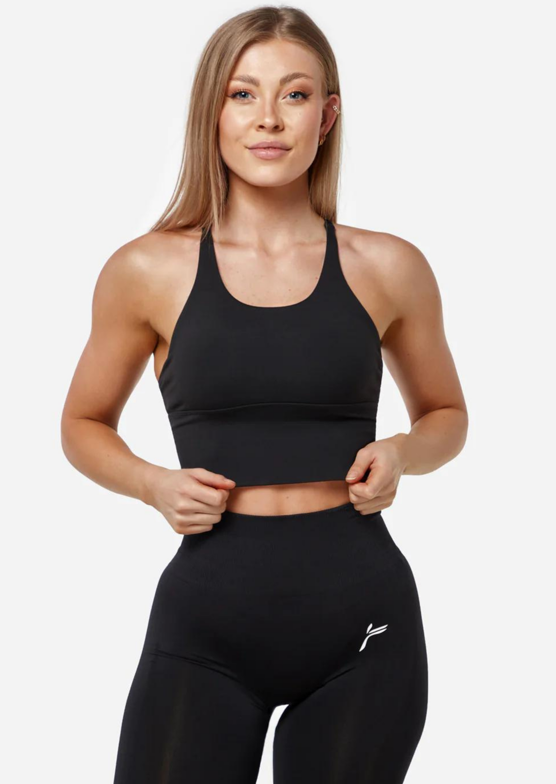 Extended Sports Bra - Black - for kvinde - FAMME - Sports BH