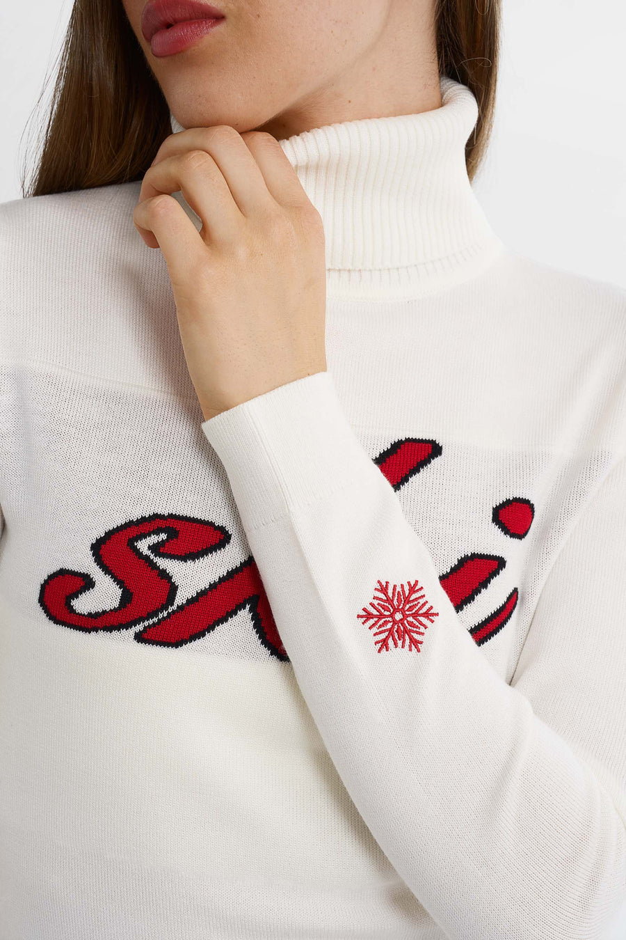 Retro skidtröja · White/Red