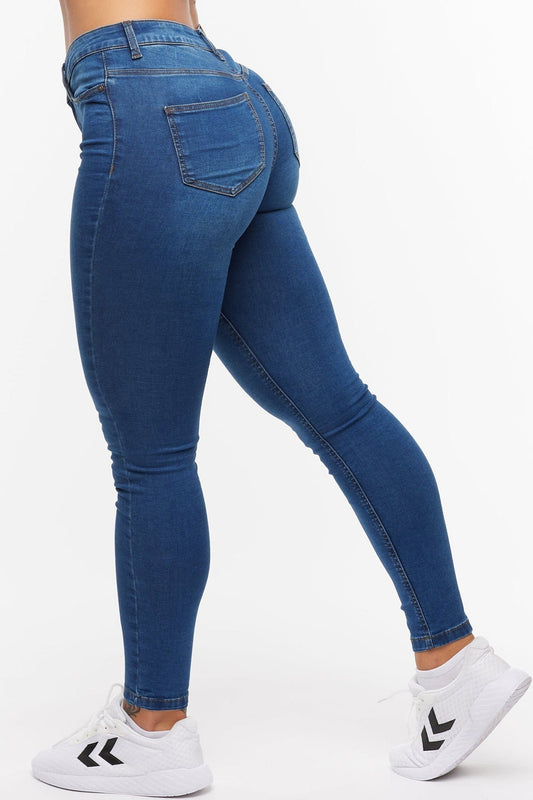 Callie Hw Skinny Blue Jeans - for kvinde - NOISY MAY - Jeans