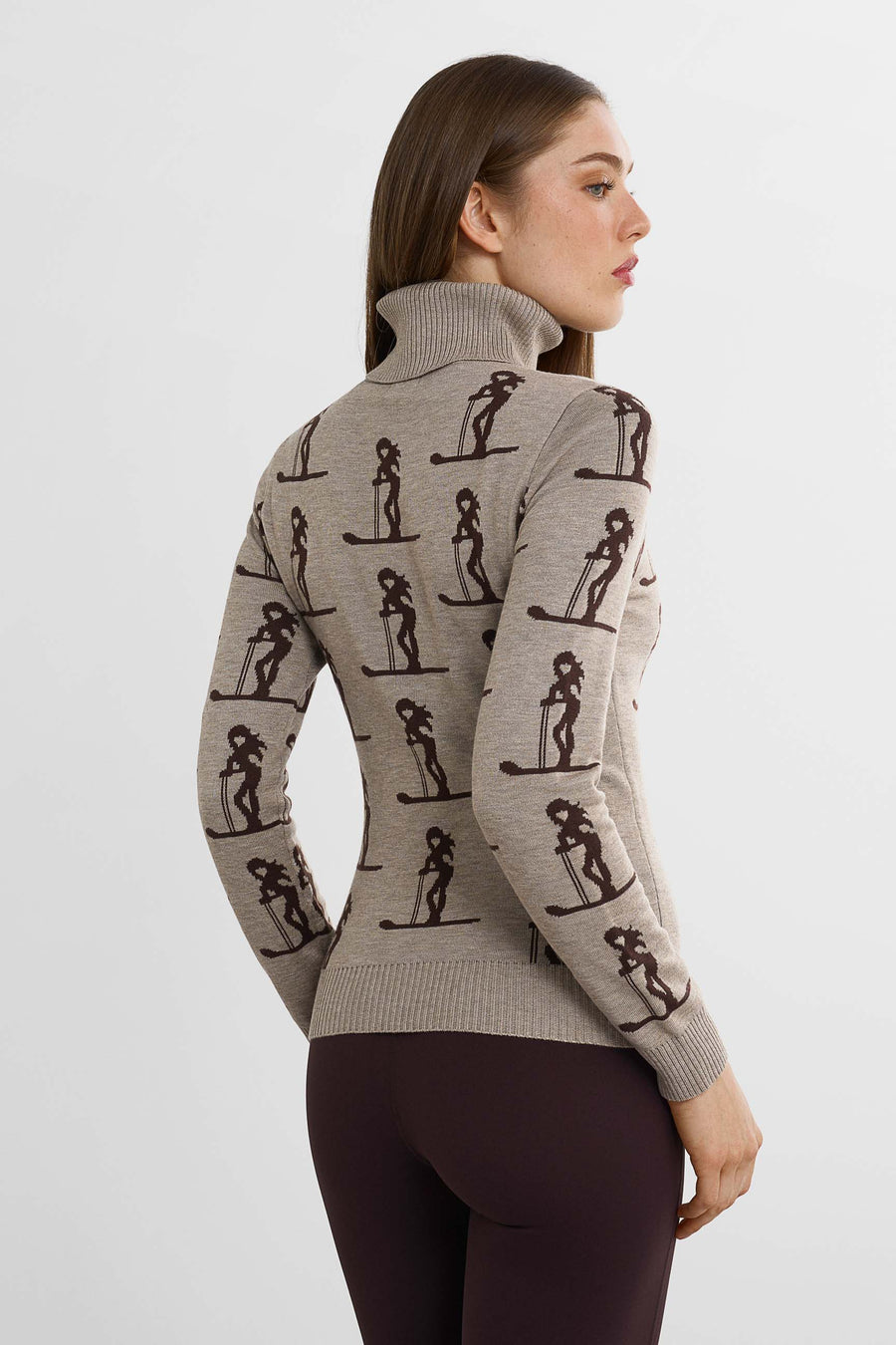 Club de Ski-tröja · Beige/brun
