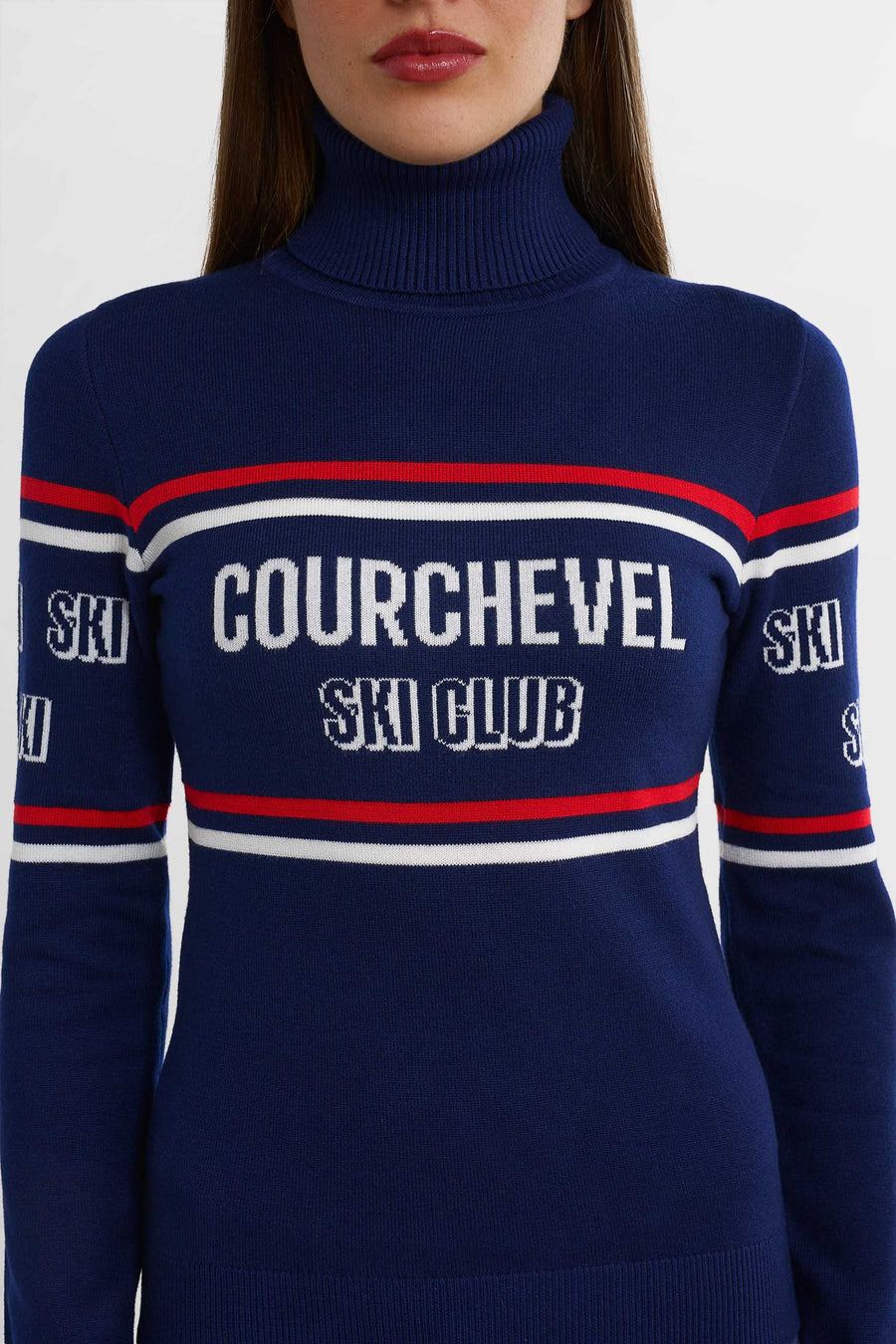 Tröja från Courchevel Ski Club · Blå/Vit/Röd