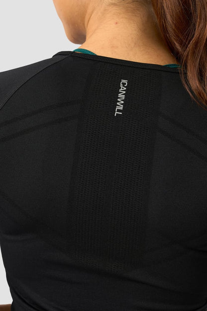 everyday seamless t-shirt mid sleeve black