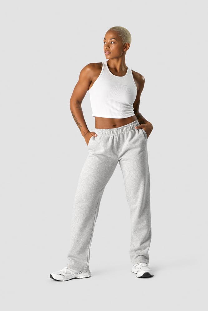 everyday straight leg sweatpants light grey melange