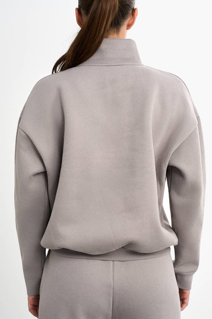 Tröja med halv dragkedja