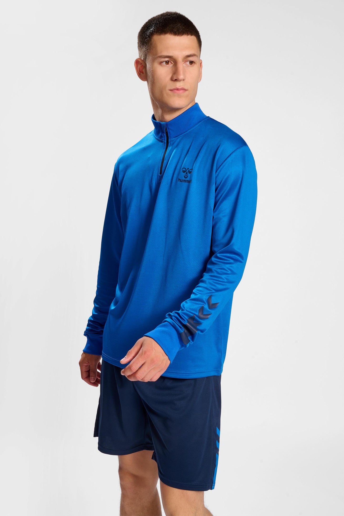 HUMMEL - Hmlactive Pl Half Zip - Princess Blue