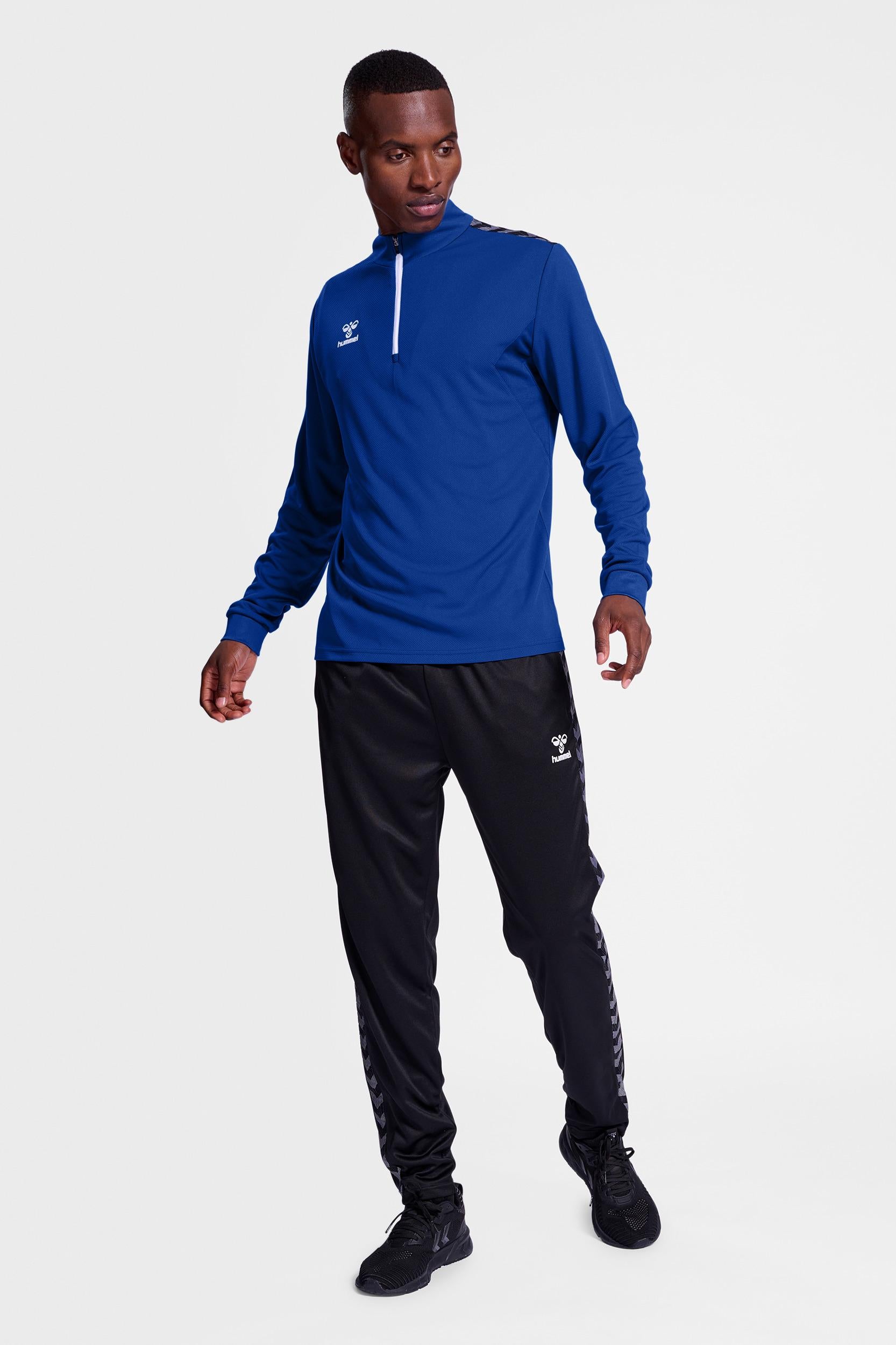 HUMMEL - Hmlauthentic Half Zip Sweat - True Blue