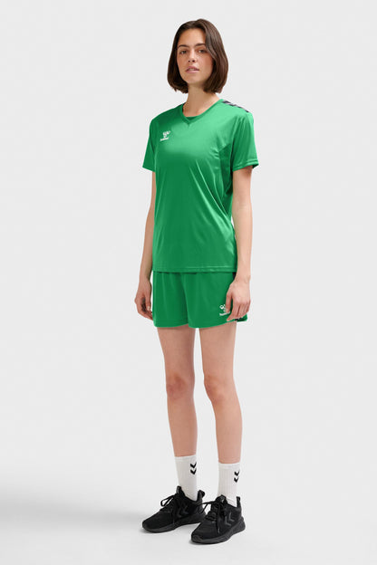 HUMMEL - Hmlauthentic Pl Jersey S/s Woman - Jelly Bean