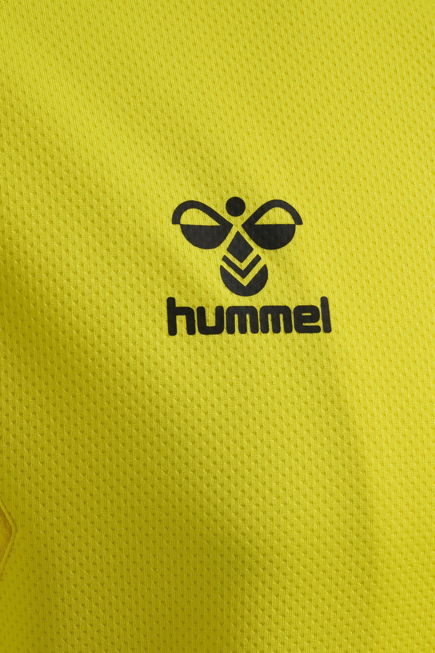 HUMMEL - Hmlauthentic Pl Zip Hoodie - Blazing Yellow