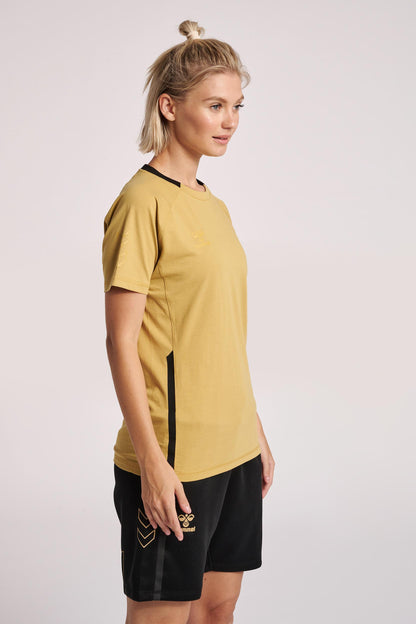 HUMMEL - Hmlcima Xk T-shirt S/s Woman - Antique Gold