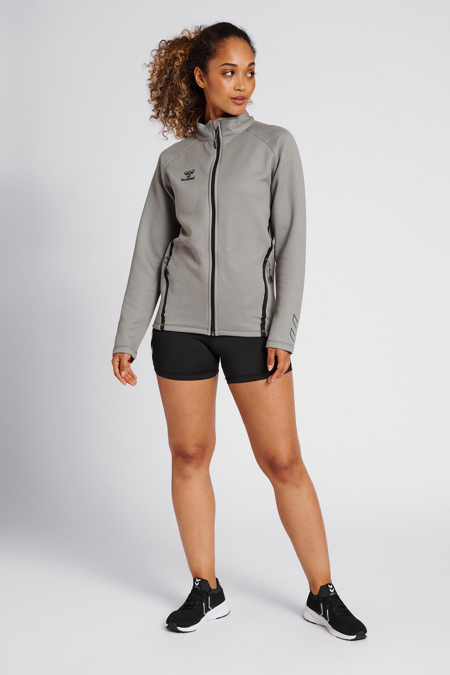 HUMMEL - Hmlcima Xk Zip Jacket Woman - Grey Melange