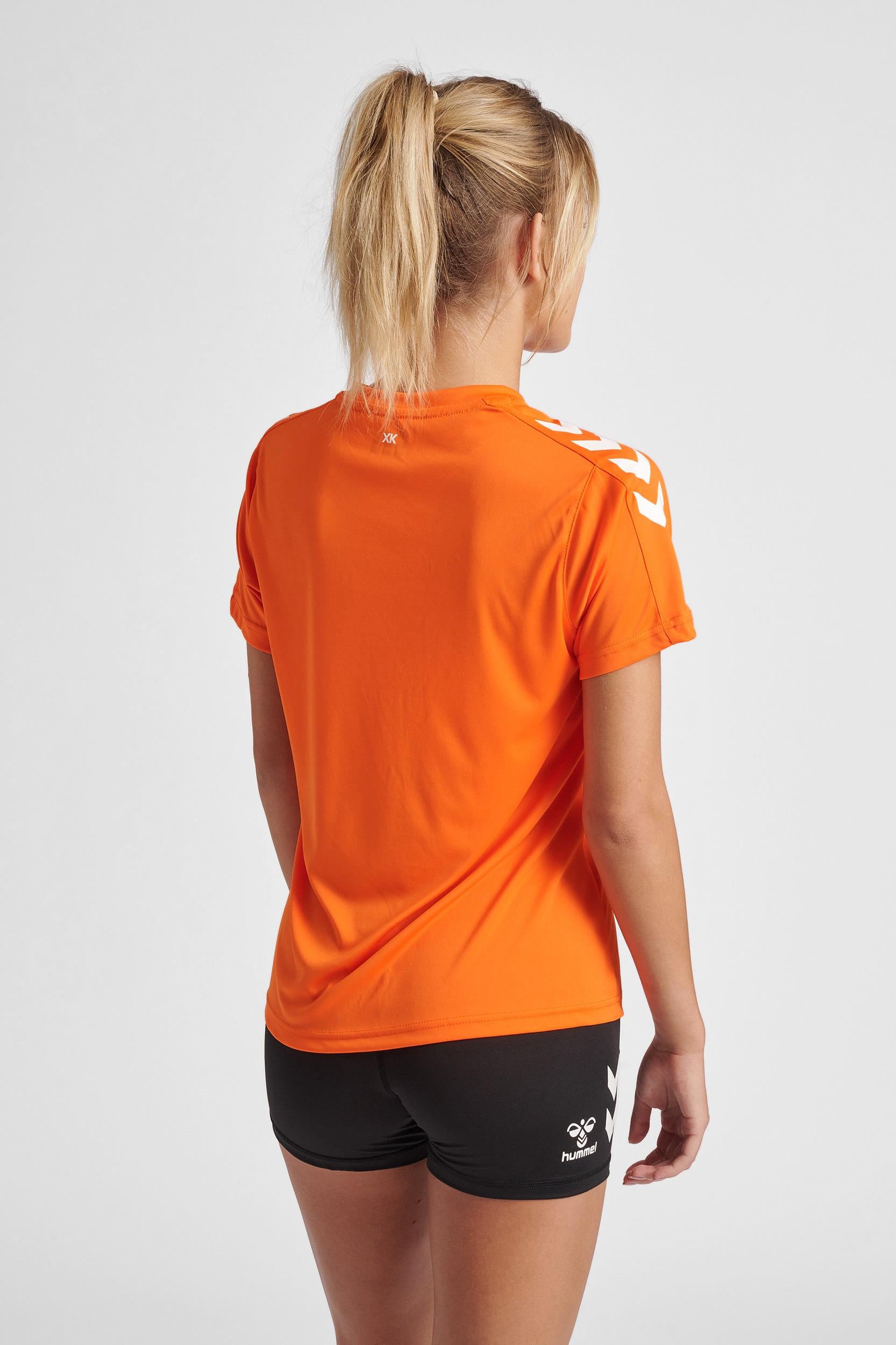 HUMMEL - Hmlcore Xk Poly Jersey S/s Woman - Orange Tiger