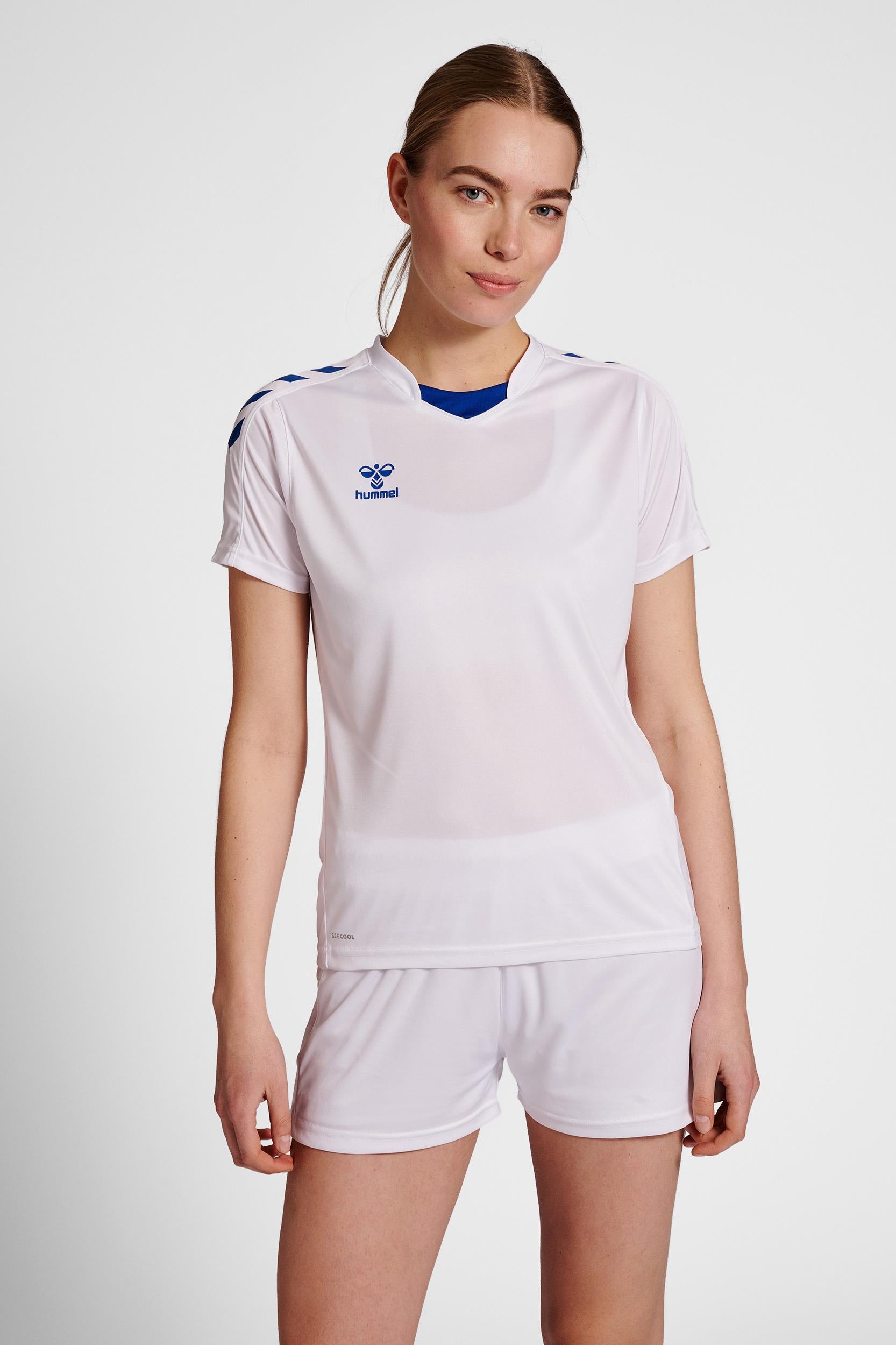 HUMMEL - Hmlcore Xk Poly Jersey S/s Woman - White/true Blue