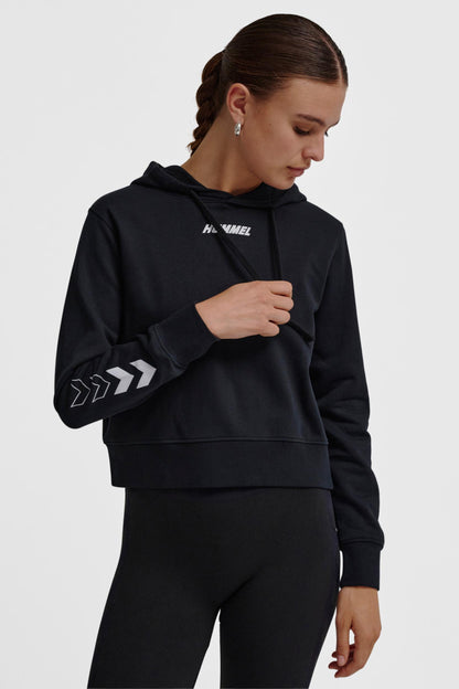 HUMMEL - Hmlelemental Short Hoodie Woman - Black