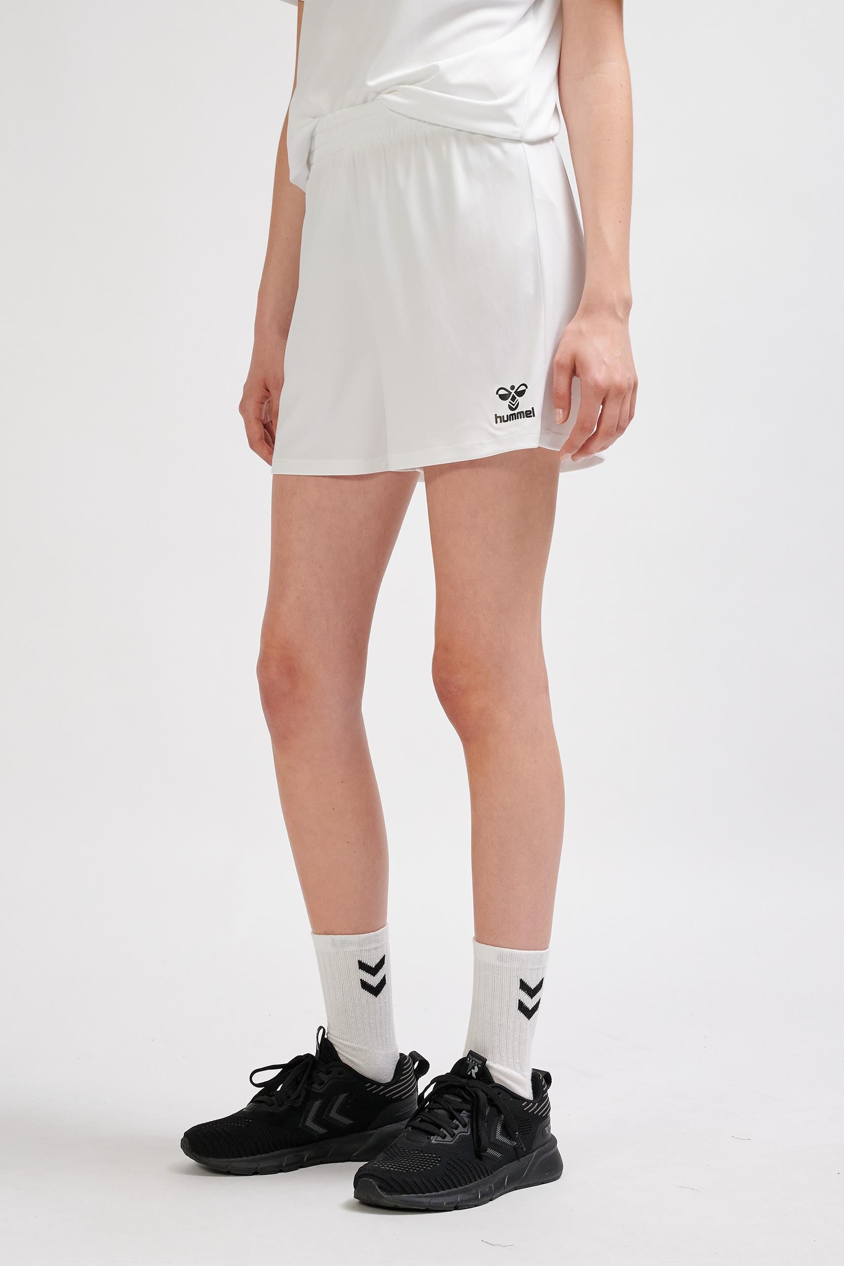 HUMMEL - Hmlessential Shorts Woman - White