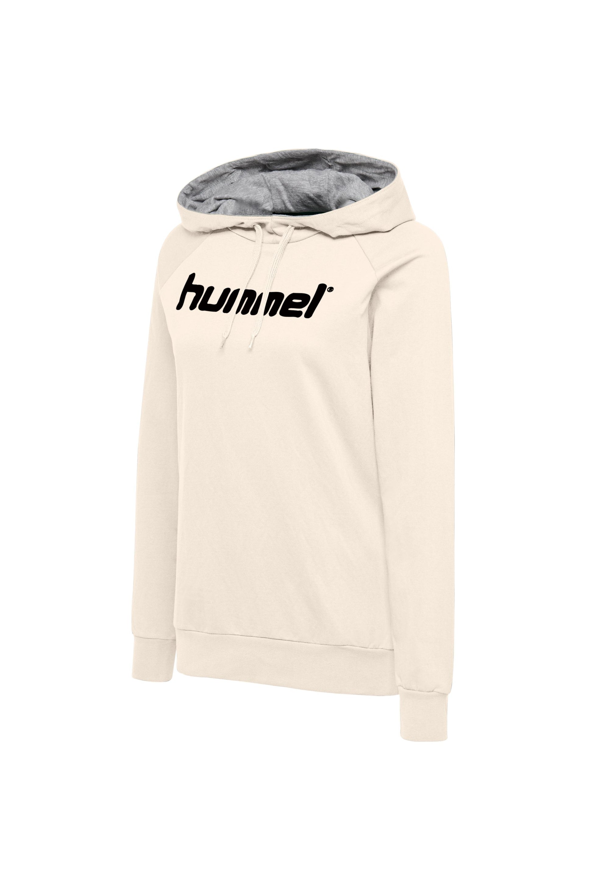 HUMMEL - Hmlgo Cotton Logo Hoodie Woman - Egret Melange