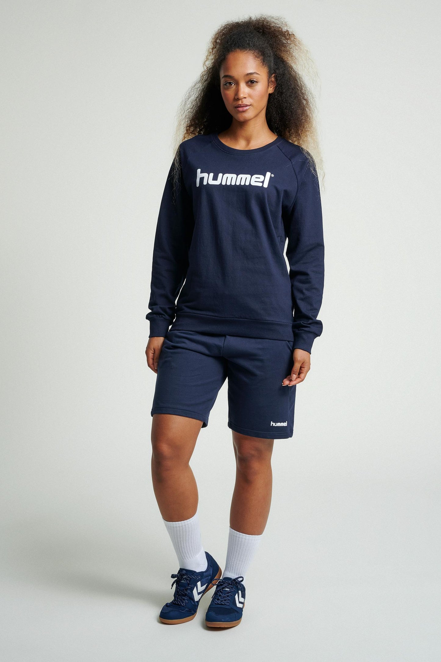 HUMMEL - Hmlgo Cotton Logo Sweatshirt Woman - Marine