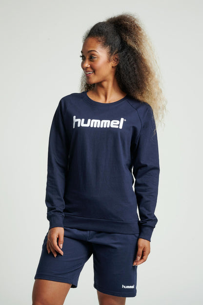 HUMMEL - Hmlgo Cotton Logo Sweatshirt Woman - Marine