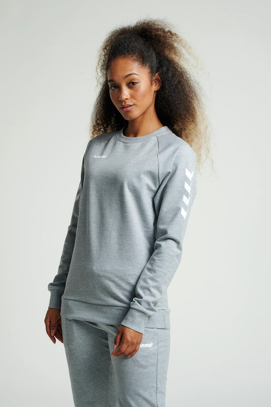 HUMMEL - Hmlgo Cotton Sweatshirt Woman - Grey Melange