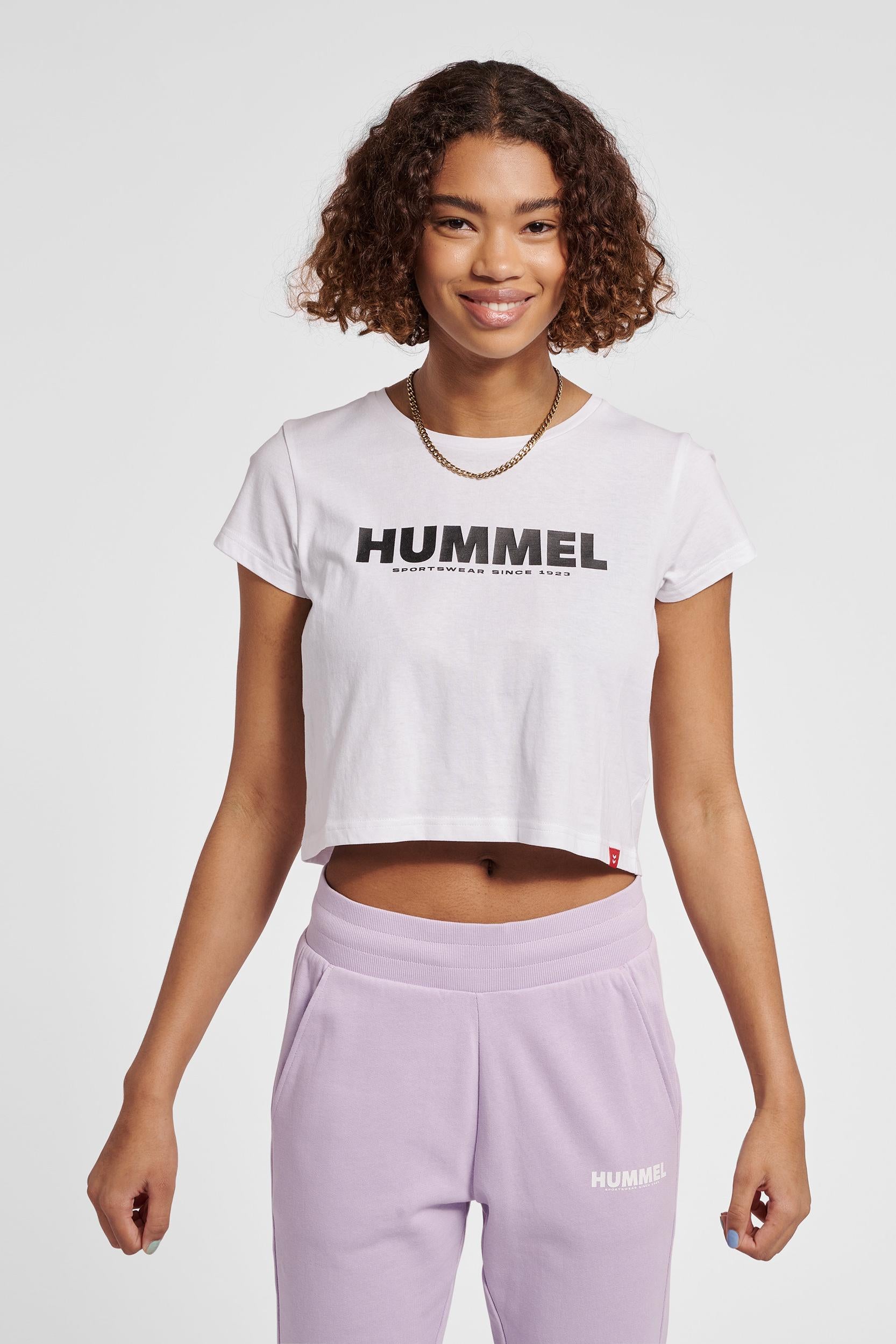 HUMMEL - Hmllegacy Woman Cropped T-shirt - White/black