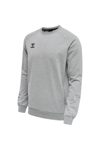 HUMMEL - Hmlmove Grid Cotton Sweatshirt - Grey Melange