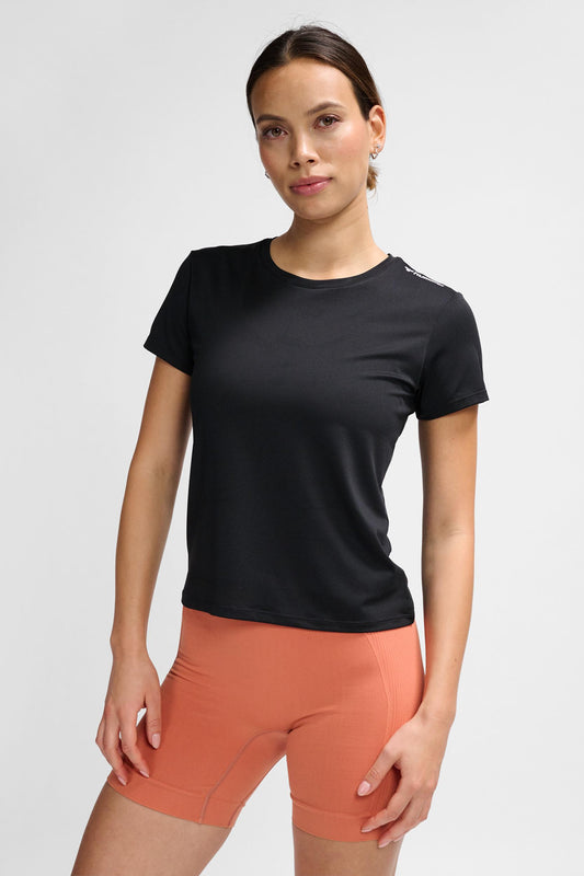 HUMMEL - Hmlmt Aura Mesh T-shirt - Black