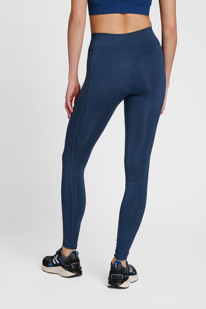 HUMMEL - Hmlmt Shaping Seamless Mw Tights - Insignia Blue