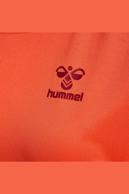 HUMMEL - Hmlongrid Poly Jersey S/s Wo - Nasturtium/rhubarb