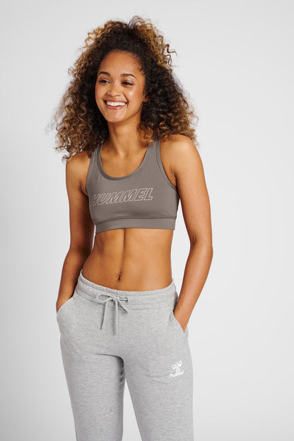 HUMMEL - Hmlte Tola 2-pack Sports Bra - Black/driftwood