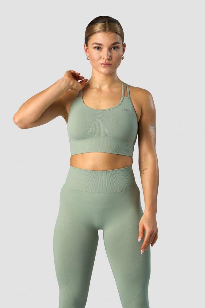 ICANIWILL - Define Seamless Sports Bra - Light Sage Green