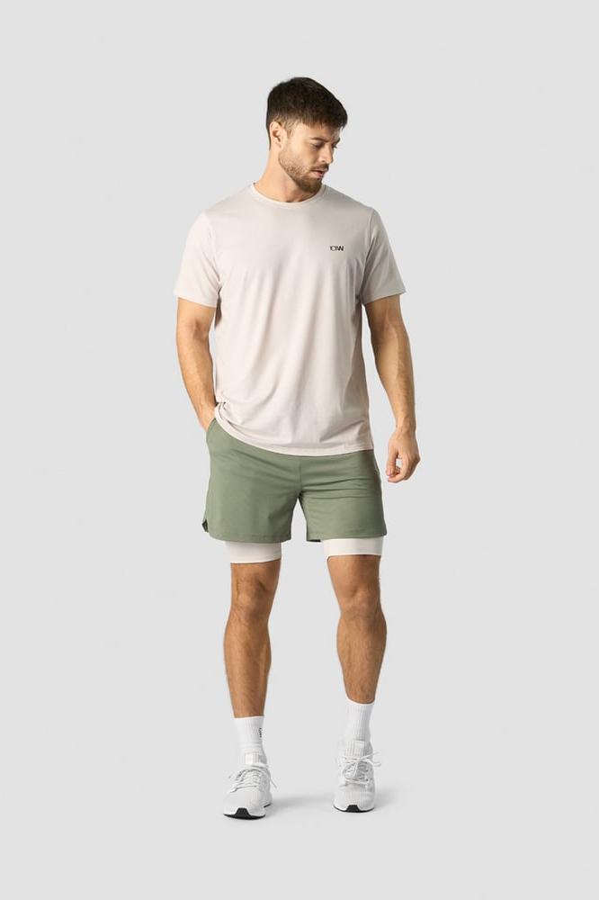 ICANIWILL - Stride 2-in-1 Shorts - Sea Green