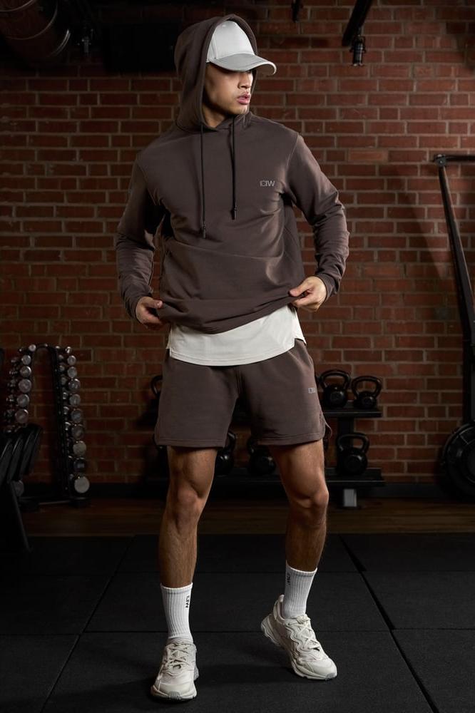 ICANIWILL - Stride Sweat Shorts - Dark Brown