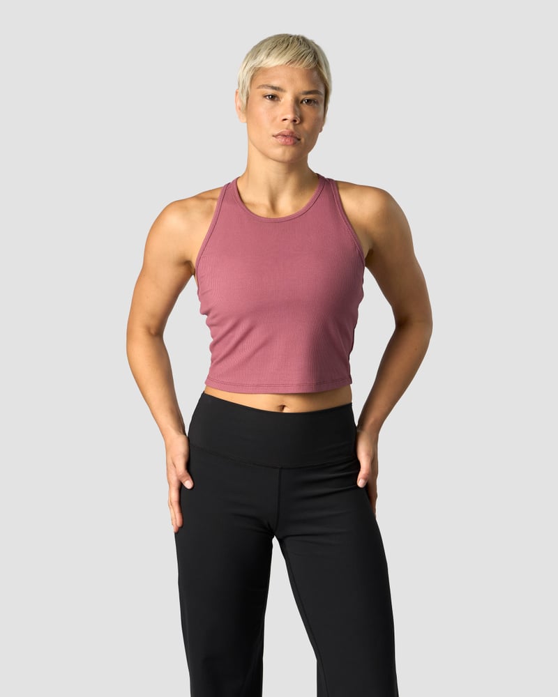 nimble cropped tank top wild berry