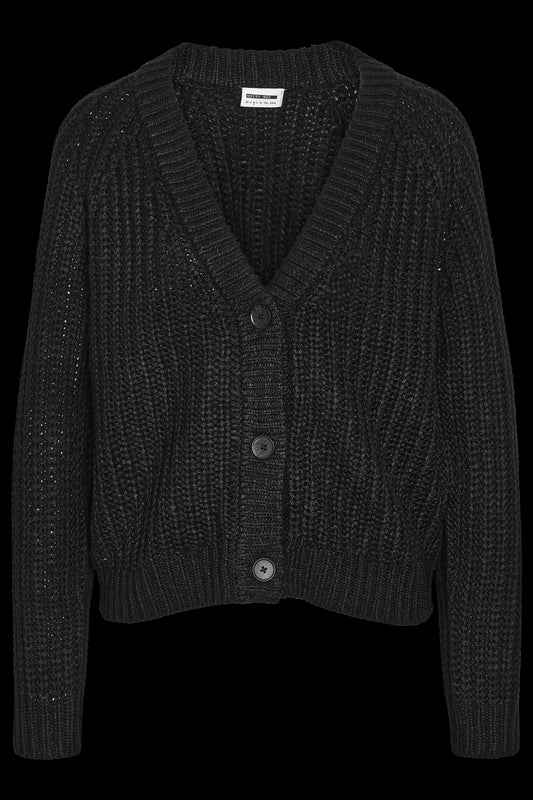 NOISY MAY - Charlie L/s V-neck Knit Cardigan - Black