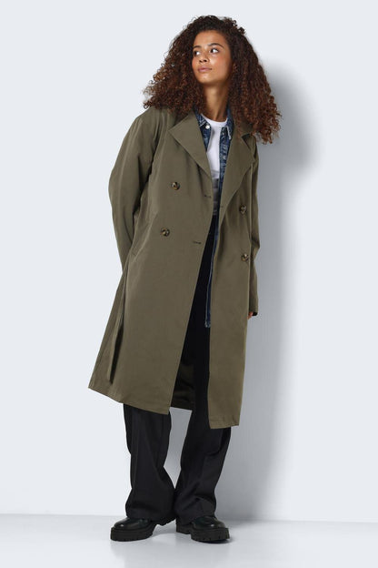 NOISY MAY - Manya L/s Trenchcoat - Green