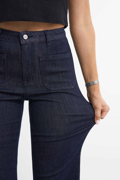 Retro utsvängda jeans