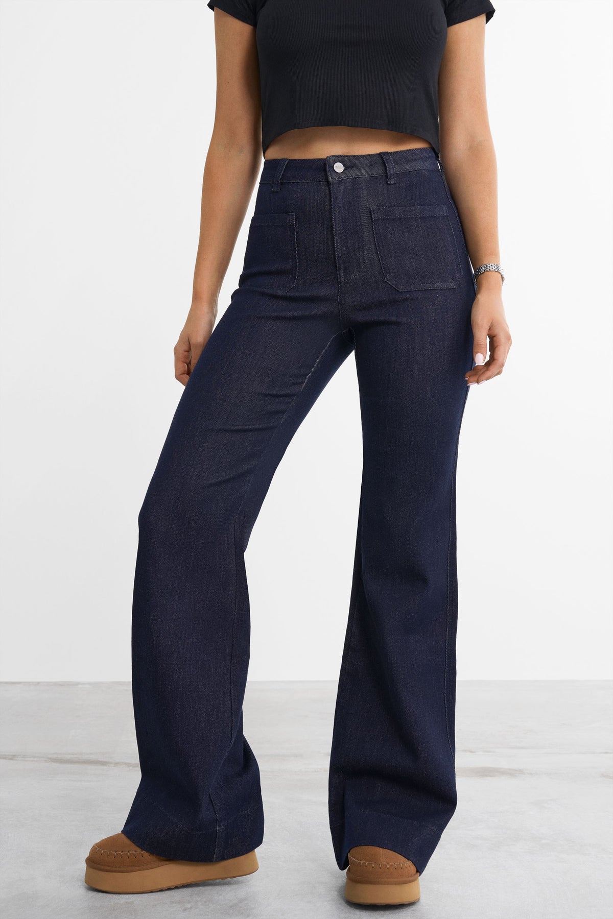Retro utsvängda jeans