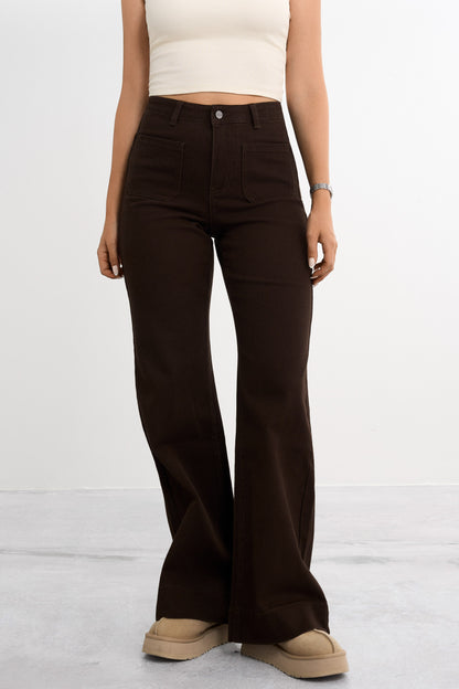 Retro utsvängda jeans