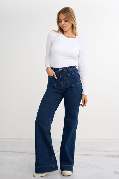 Retro utsvängda jeans