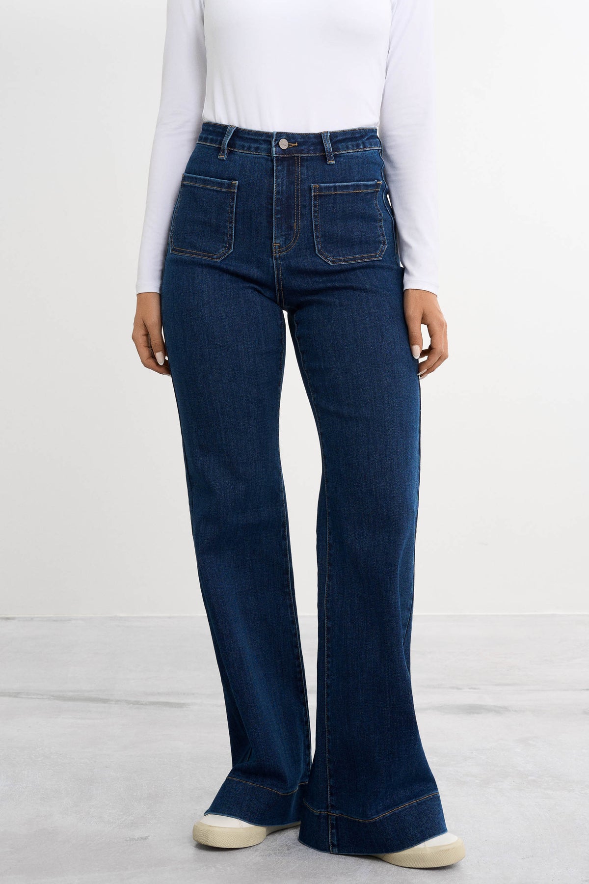 Retro utsvängda jeans