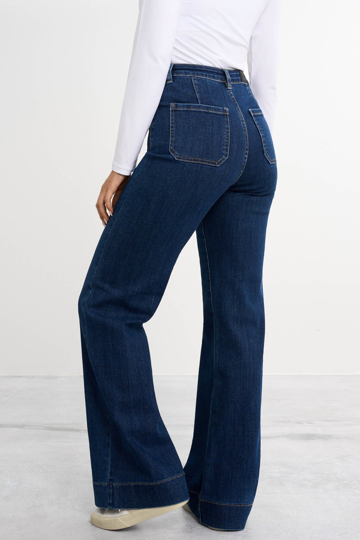 Retro utsvängda jeans