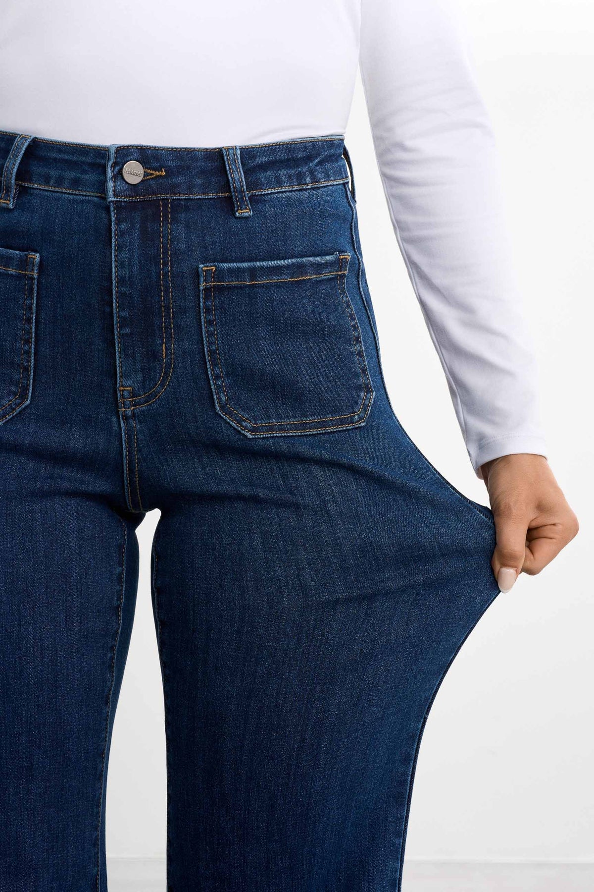 Retro utsvängda jeans